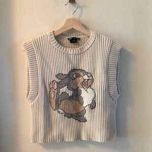 Zara x Disney Thumper Cross-stitched Vest
